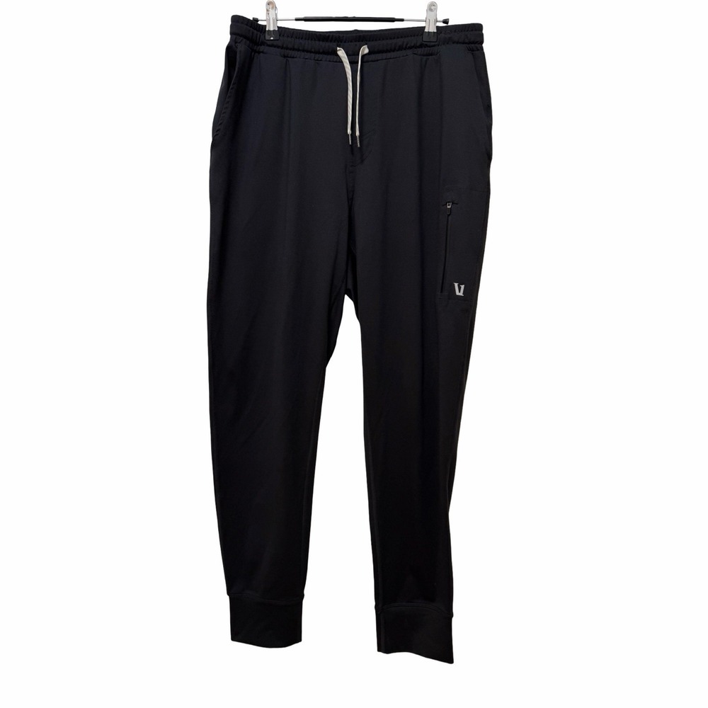 Vuori Mens Sunday Performance Jogger Pants Size M Black Athleisure Gym Fitness